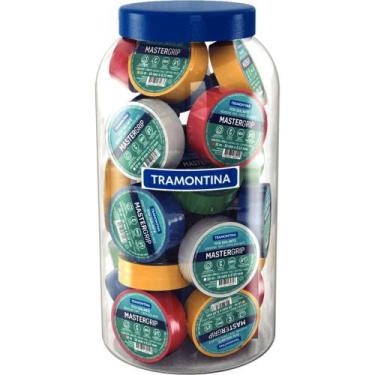 Imagem de Pote com 35 Rolos de Fitas Isolantes Coloridas Classe C 0,13x19 mm Tra