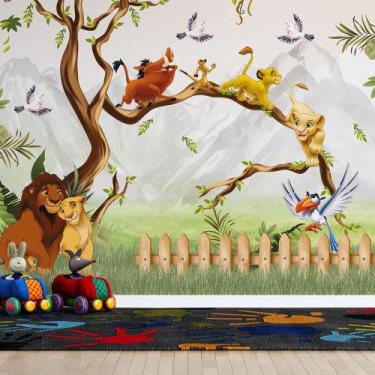 Imagem de Papel  de Parede Infantil Rei Leão - AloPapers, 1,50m de largura, 2.50