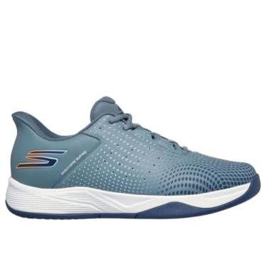 Imagem de Skechers Tênis masculino sem cadarço Viper Court Reload Hands Free, ardósia, 44