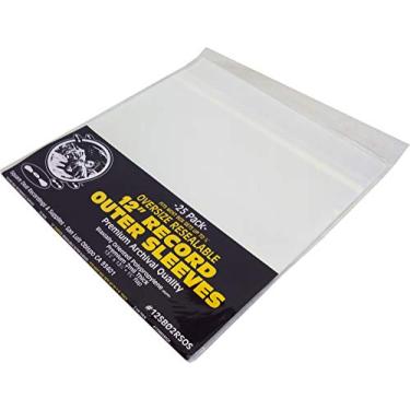Imagem de Square Deal Recordings & Supplies (25) Capas Externas Para Discos Grandes E Resseláveis De 12" - Bopp De Qualidade De Arquivo Premium Supertransparente De 2 Mil De Espessura - 13-7/8" X 13-1/4" + Ab