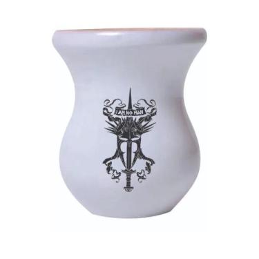 Imagem de Cuia De Madeira Branca Personalizada Senhor dos Aneis mod.04 - Mix ata