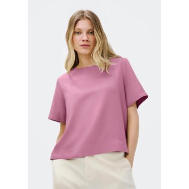 Imagem de Blusa Hering Manga Curta Creponada Feminina-Feminino