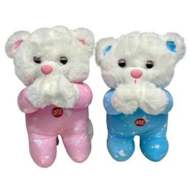 Imagem de Urso Ursinho De Pelúcia Que Reza O Pai Nosso Infantil - 24 Cm