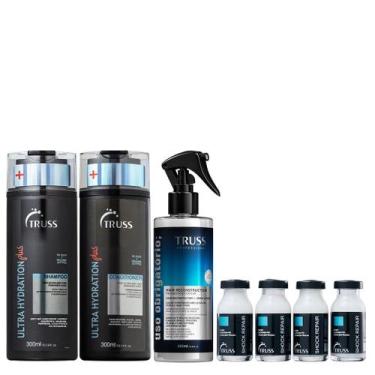 Imagem de Truss Ultra Hydration Plus+ Kit Shampoo Condicionador Shock Repair e U