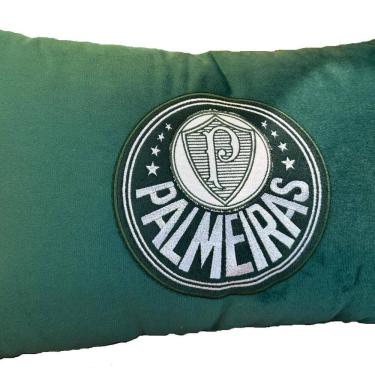 Imagem de Almofada Bordada Palmeiras 50cm x 30cm com Enchimento Verde