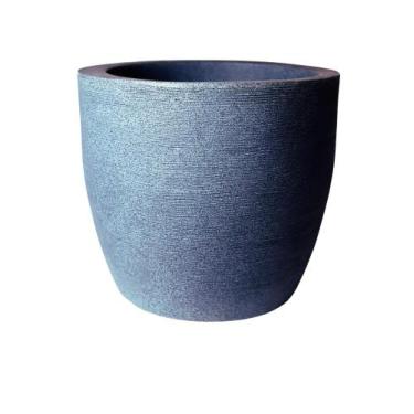 Imagem de VASO DECORATIVO PARA PLANTAS E FLORES   EM POLIETILENO ESCOVADO  30x33