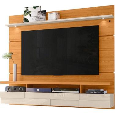 Imagem de Painel Suspenso Para Tv 60 Polegadas Com 2 Portas Alana 1.8 Cinamomo/off White