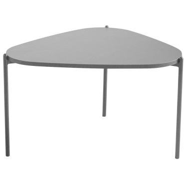 Imagem de Mesa De Centro Para Sala De Estar Pés Metálicos Alta Adek A03 Nero Preto - Lyam Decor