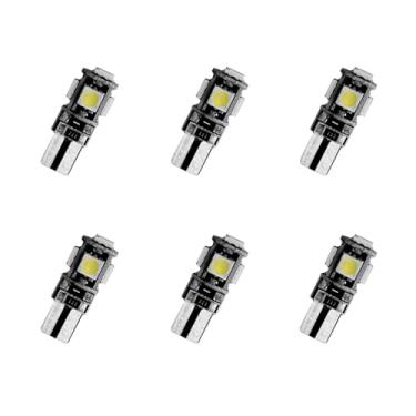 Imagem de 8X-SPEED 6 peças de lâmpada LED interior 5050 chip para Toyota Avalon MK5 2019–2022 caixa de luvas de leitura concluída porta-malas espelho viseira de sol