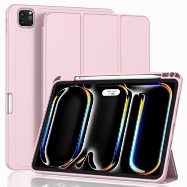 Imagem de ZryXal Nova capa para iPad Pro de 13 polegadas M4 (modelo 2024, 7ª geração) com suporte para lápis, capa inteligente para iPad [suporta Pencil Pro e Pencil (USB-C)], suporta Touch ID e