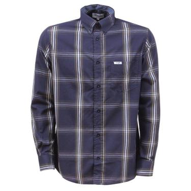 Imagem de Camisa Masculina Xadrez Azul Manga Curta Wrangler 37786