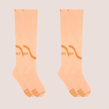 Imagem de 2 Meias 3/4 Compressão Feminina Performance Corrida Fitness - Selene, 