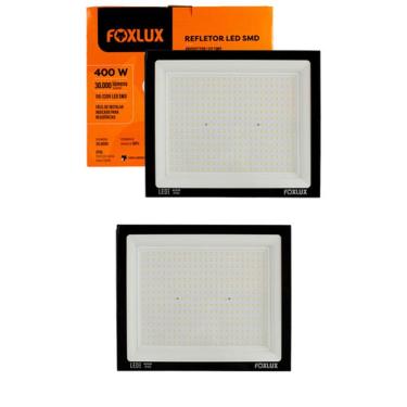 Imagem de Kit 2 Refletor Led 400W 6500K Bivolt IP65 Foxlux