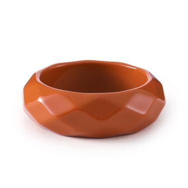 Imagem de Viva Joya Pulseira de acrílico de resina facetada para mulheres adolescentes, pulseira grossa grossa de plástico grande, geométrica transparente, marrom, verde, azul claro, laranja, presente, One