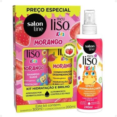 Imagem de Kit Salon Line Meu Liso Kids: Shampoo 300ml e Condicionador 200ml Mora