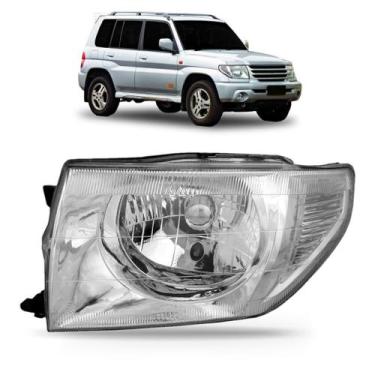 Imagem de Farol Pajero TR4 2004 2005 2006 Manual - DEPO, Esquerdo