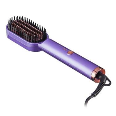 Imagem de Escova Alisadora Liso Afrodite Roxa 30W Bivolt Multi Care - EB135, ROX