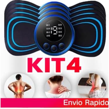 Imagem de Massageador Elétrico Digital Portátil, Mini Estimulador Muscular para Alívio de Dores, Pescoço e Costas, com Display LED
