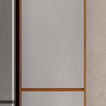 Imagem de Paneleiro Dispenseiro 2 Portas 1 Gaveta 100% Mdf Lumina Itatiaia Cinamomo/Cinza