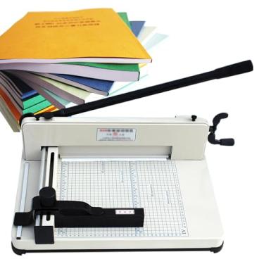 Imagem de Máquina de cortar papel de alta resistência, largura de corte de 310 mm, máquina de cortar papel de 400 mm de espessura de corte, máquina de cortar papel de secretária, máquina de cortar papel