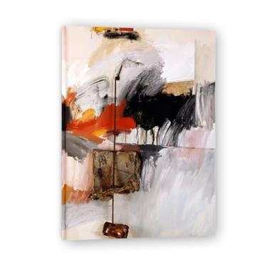 Imagem de Tela abstrata preta e branca pintura de parede impressão em tela pôster imagem colorida moderna arte abstrata decoração de parede corredor escadas quarto decorações 70 x 50 cm