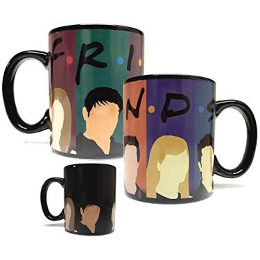 Imagem de Caneca de mudança de cor ativada por calor para amigos – Cerâmica de grau A de qualidade – Embalagem de espuma – – Ideal para qualquer bebida – Inspirada por Hit TV Show Friends