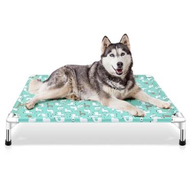 Imagem de Cama elevada para cães Modorki Pet Berço para cães grandes em ambientes internos/externos