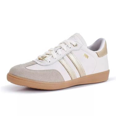 Imagem de Tênis Feminino Casual Couro Conforto Emma Marina Mello