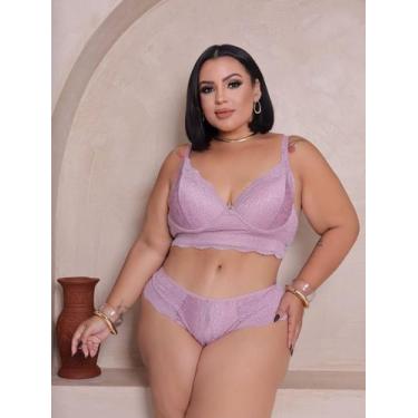Imagem de Conjunto Lingerie Plus Size- Em Lesiê- Sofisticação - Ousadia Lingerie