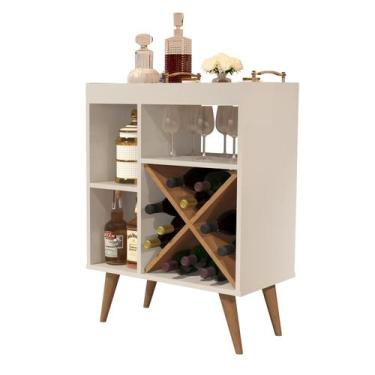 Imagem de Aparador Barzinho Com Adega Porto Belo Cantinho Do Café LET Decor - FM