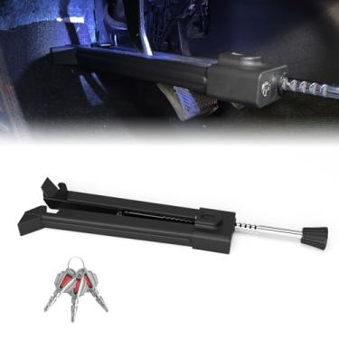 Imagem de W15 Trava de pedal de freio com LED, trava de embreagem de freio para dispositivo de carro antifurto, proteção de segurança universal para carro