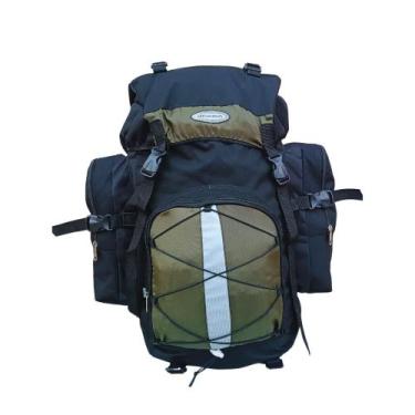 Imagem de Mochila Camping Caminhada Cargueira Trilha 60l Ultra Leve - Black Sava