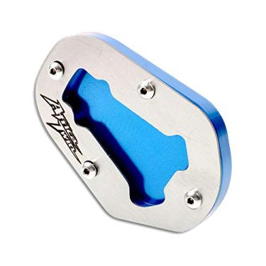 Imagem de Acc-Creativity Placa de extensão com suporte lateral para pé de motocicleta compatível com Honda CRF1100L ADV 2020-2021 (azul)