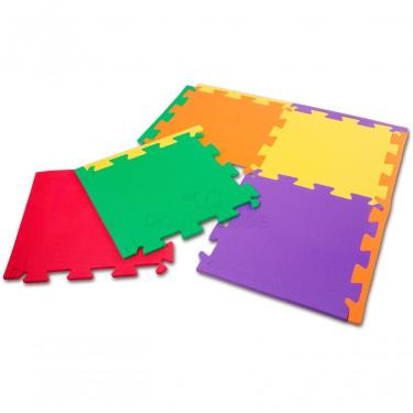 Imagem de Kit Com 12 Tapetes / Tatame Em Eva 50 X 50 X 1 Cm Laranj