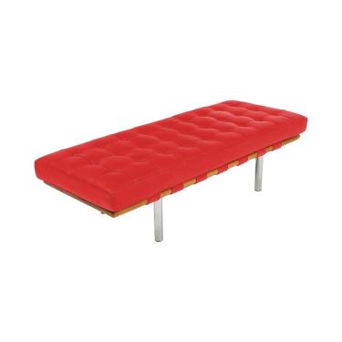 Imagem de Banco Capri Barcelona 1,50M Couro Sintético Vermelho Cor Vermelho