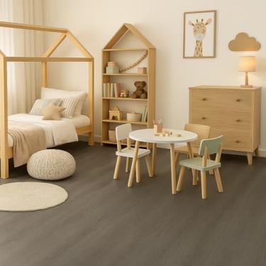 Imagem de Piso Vinílico Adesivo Autocolante Régua Madeira Ambientes Antiderrapante Lavável Moderno Kit com 15 Unidades 2 M²