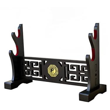 Imagem de FOXSMZZ Suporte Para Espadas Acolchoado De Veludo Katana, Exibição Samurai, Todas As Armas Tanto (Bagua-2)