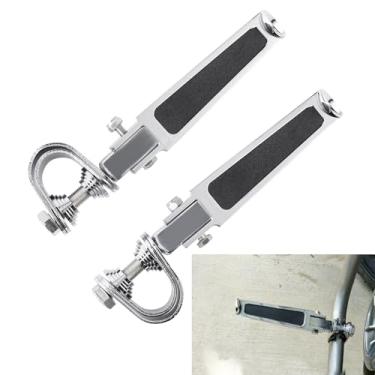 Imagem de Oumurs Apoios Para Os Pés Motocicletas 1" Crash Bar 1,25" 1 1/4" Protetor De Motor U-Clamp Pretos Compatíveis Com Harley Sportster 883 1200 Bad Boy Heritage Softail Flst Fxst Fxrt