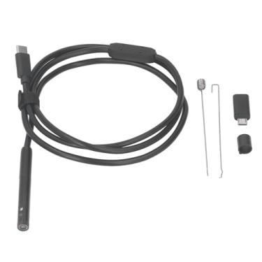 Imagem de Yuecoom Câmera Endoscópica, De Lente Dupla Usb C Inspeção Ip67 À Prova D'Água 1920P Duto Com Cabo Semi-Rígido Para Celular (1 M)