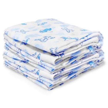Imagem de Fralda De Pano Soft Kit Com 10 unidades Estampadas Sortidas Caricia Me