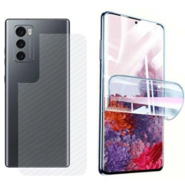 Imagem de Película Hidrogel + Adesivo Fibra De Carbono Para Lg Wing - Transparente