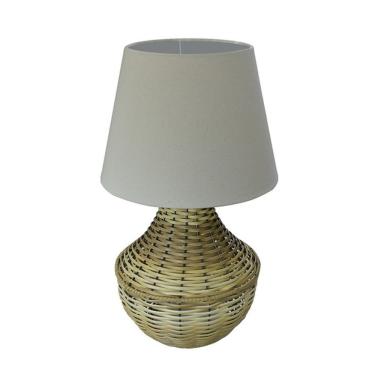 Imagem de Abajur De Mesa Junco Pinus Cúpula Bege