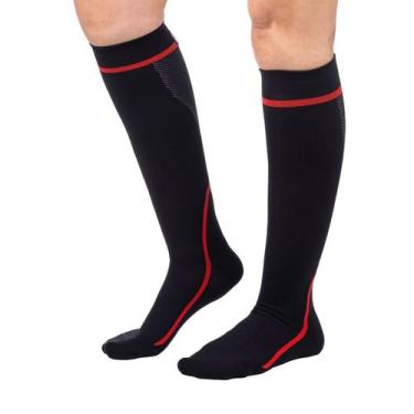 Imagem de Meia de Compressão Esportiva Cano Longo 3/4 G Par Vollo - Vollo Sports