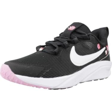 Imagem de Nike Tênis infantil Star Runner 4 NN SE (FJ8079-001, preto/gancho rosa/vermelho picante/branco), Preto/Gancho Rosa/Vermelho Picante/Branco, 12 Little Kid