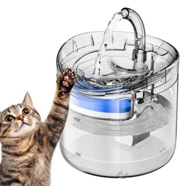 Imagem de Fonte Bebedouro Agua Gato Pet Animais Estimaçao Cachorro Caes USB Auto