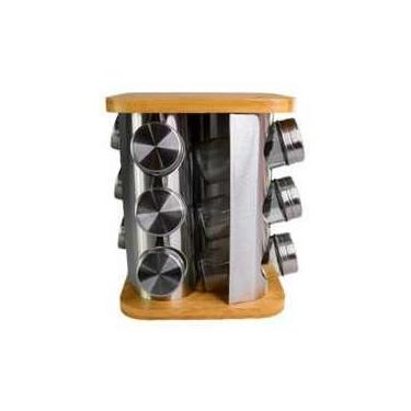 Imagem de Porta Tempero Inox Giratório   - Wimcy