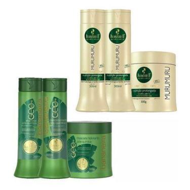 Imagem de Haskell Bananeira E Murumuru 4 Produtos P + 2 Máscaras 500g