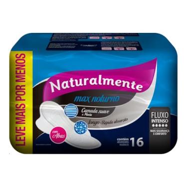 Imagem de Absorvente naturalmente max noturno c/abas lv16 pg13