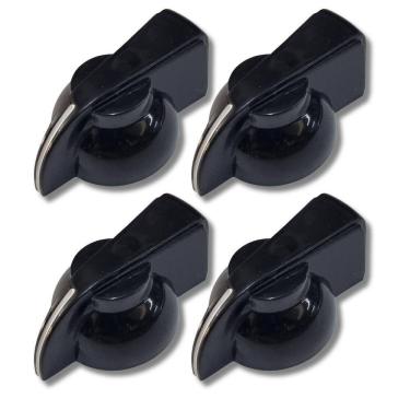 Imagem de Kit 4 Knob Chicken Head Amplificador Pedal Abs Preto