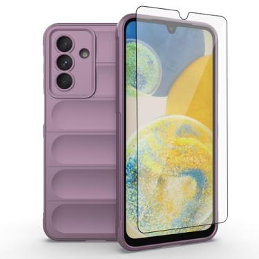 Imagem de Asuwish Capa de celular para Samsung Galaxy A26 5G com protetor de tela de vidro temperado e TPU macio fino à prova de choque capa protetora de silicone acessórios A 26 26A LTE mulheres homens meninas